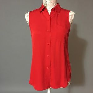 Theory Silk Blouse Size P/TP